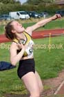 Womens under-17s shot putt, Northern Under-17s/U-15s and U13s Champs, Leigh Sports Village, Leigh. Photo: David T. Hewitson/Sports for All Pics